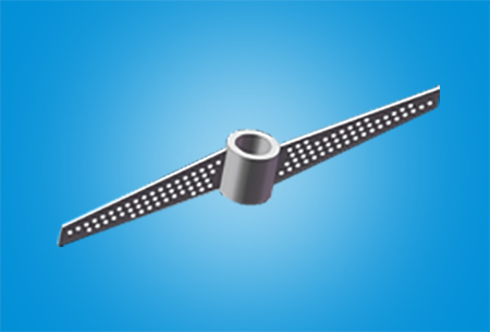 Perforated Sieve-Plate Pitched-Blade Impeller