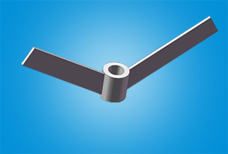 Conical-Bottom Flat-Blade Impeller