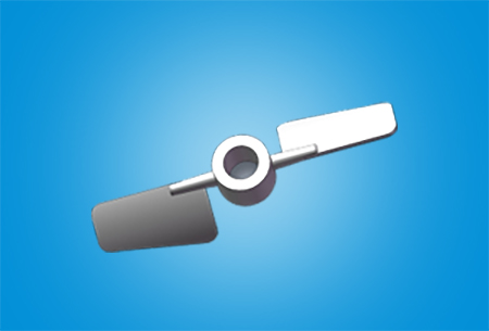 Double Curved-Blade Impeller